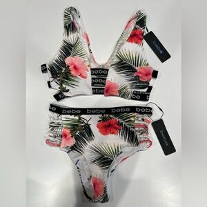 BeBe Swimsuit Hibiscus Pattern